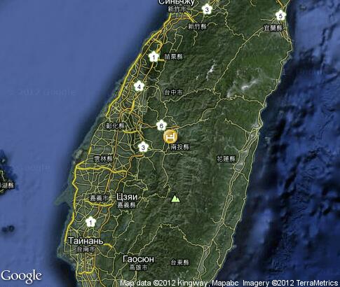карта: Отели Тайваня