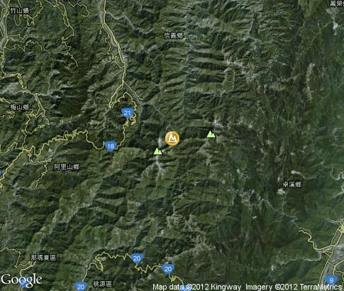 map: Taiwan Mountains