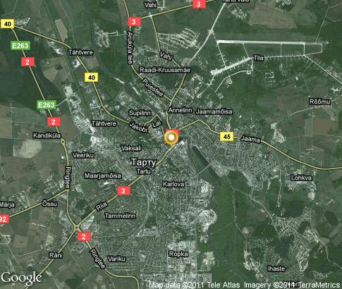 map: Tartu