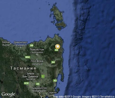 map: Tasmania Natural Reserves