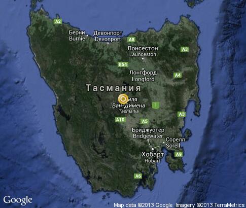 マップ: タスマニア州