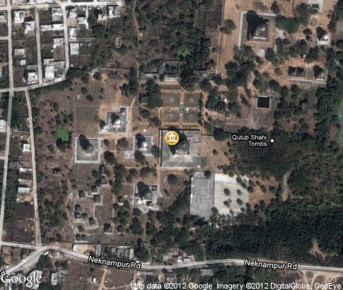 карта: Гробница Кутб-Шахи в Хайдарабаде