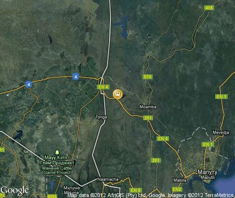 карта: Транспортная система Мозамбика