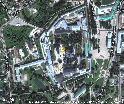 マップ: 至聖三者聖セルギイ大修道院