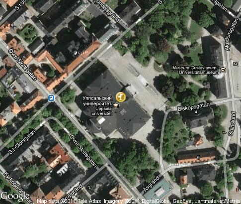 map: Uppsala University