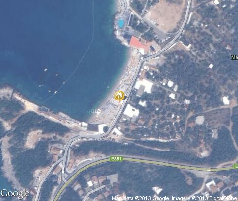 map: Utjeha beach