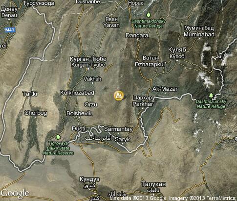 map: Vakhsh Valley