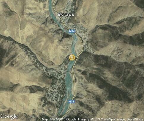 map: Varzob River