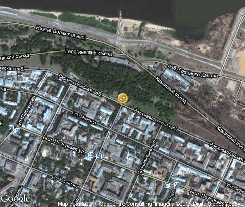 map: Verkhnevolzhskaya embankment