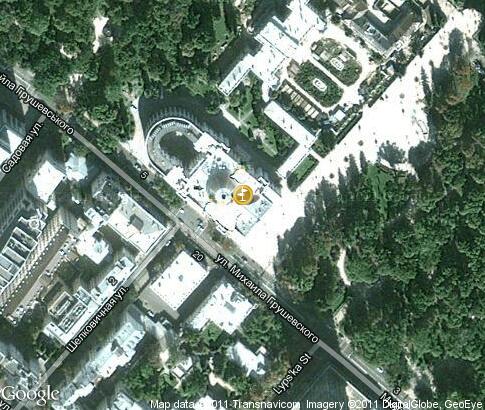 map: Verkhovna Rada building