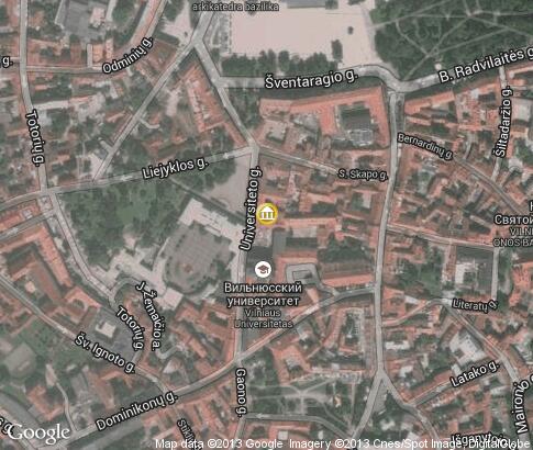 map: Vilnius Old Town