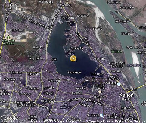 map: West Lake (Hanoi)