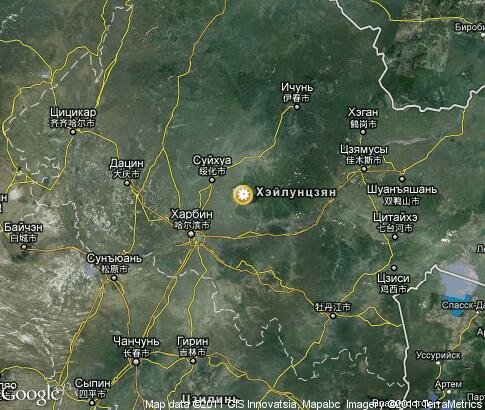 map: Winter in Heilongjiang