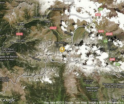 map: Winter tourism in Andorra