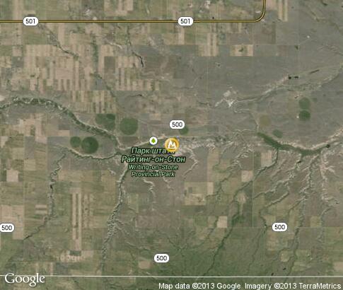map: Writing-on-Stone Provincial Park