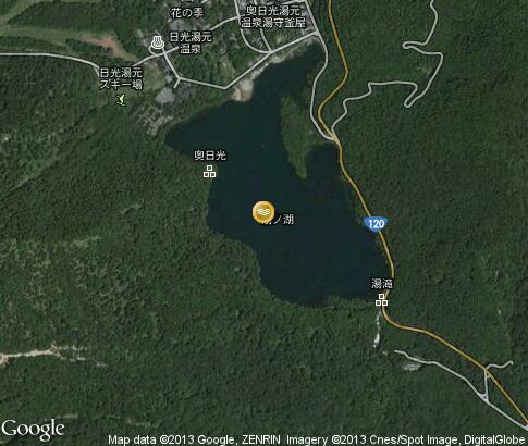 map: Yunoko Lake