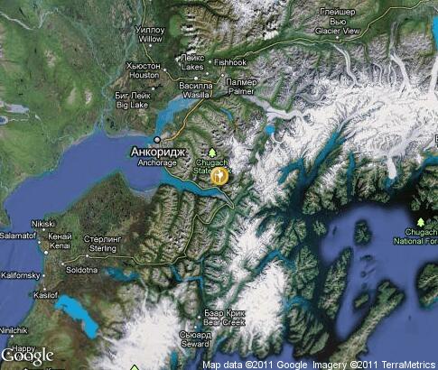 map: Alaska, tourism
