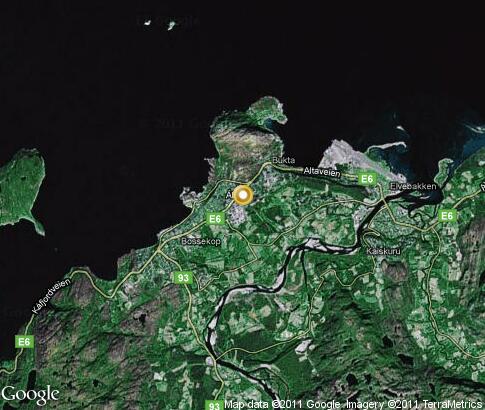 map of norway and surrounding countries. Detailed interactive map Alta