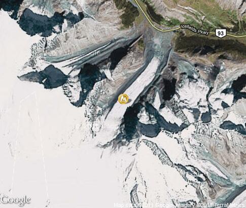 マップ: Athabasca Glacier