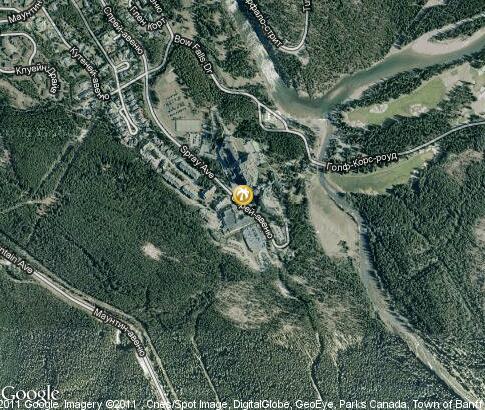 map: Banff, resorts