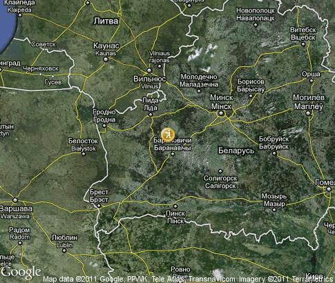 map: Belarus, hunting