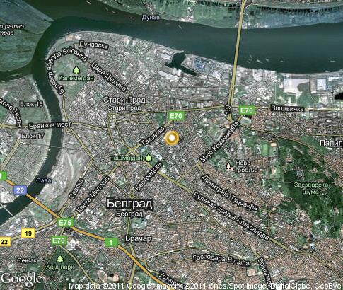 map: Belgrade
