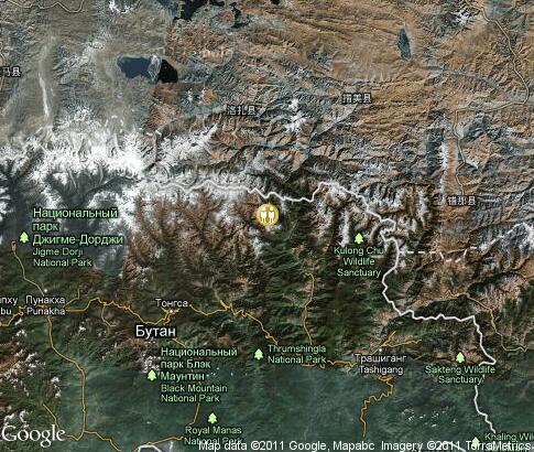 карта: Бутан, буддизм