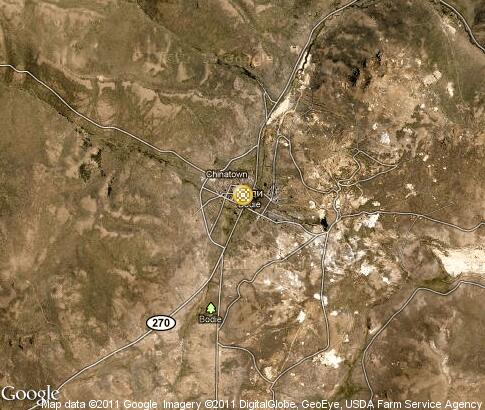 map: Ghost town Bodie