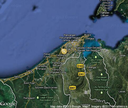 map: Brunei, ethnographic