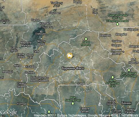 map: Burkina Faso