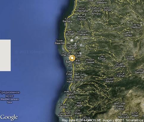 map: Byblos