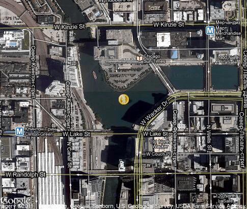 карта: Река Чикаго