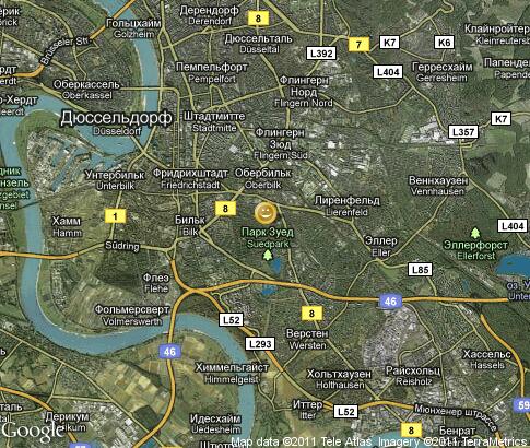 map: Duesseldorf, entertainment