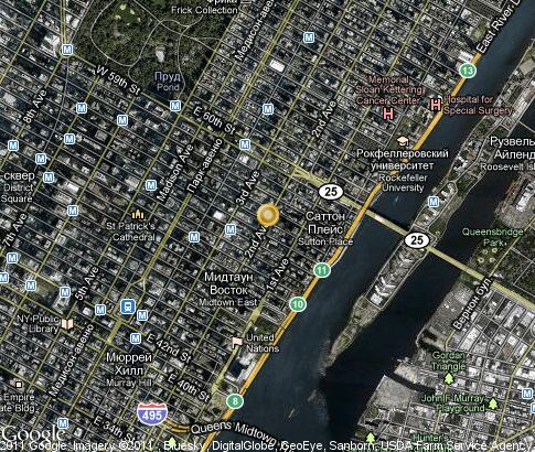 map: East Side of Manhattan