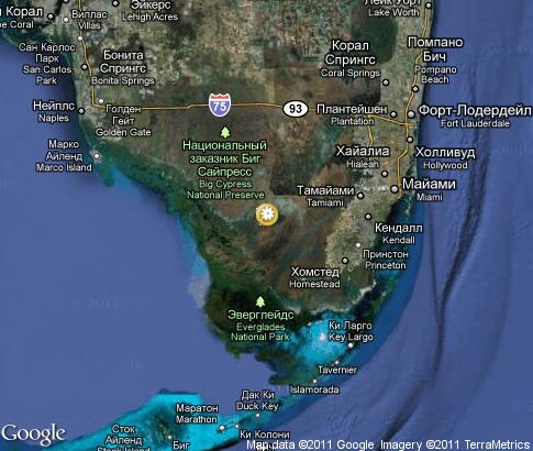 map: Everglades National Park