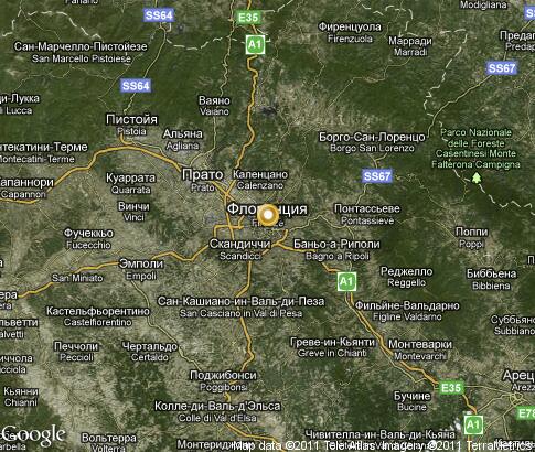 map: Firenze (Florence)