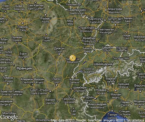 map: Franche-Comté