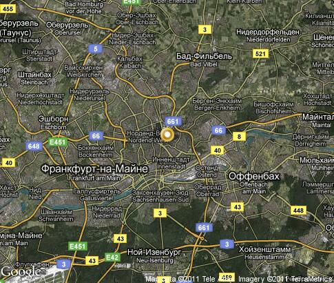 map: Frankfurt
