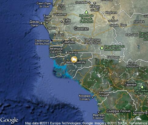 карта: Гвинея-Биссау