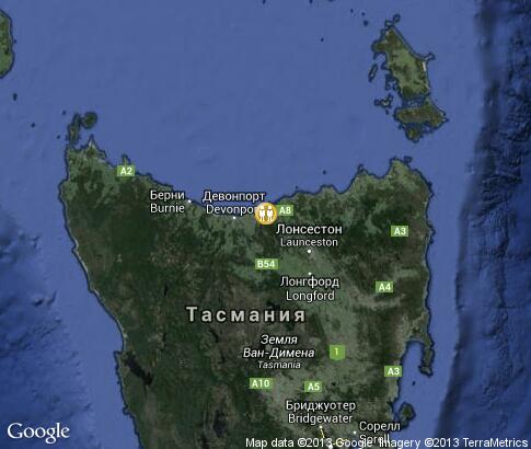 карта: Китайская культура в Тасмании