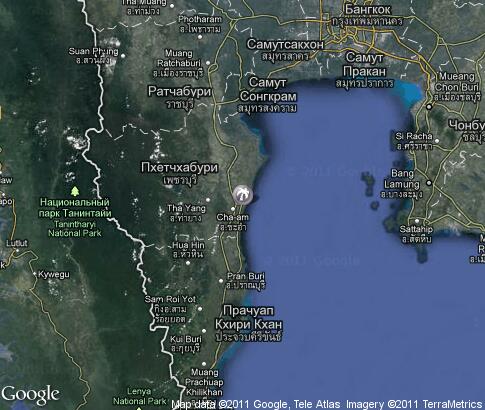 map: Hua Hin & Cha Am