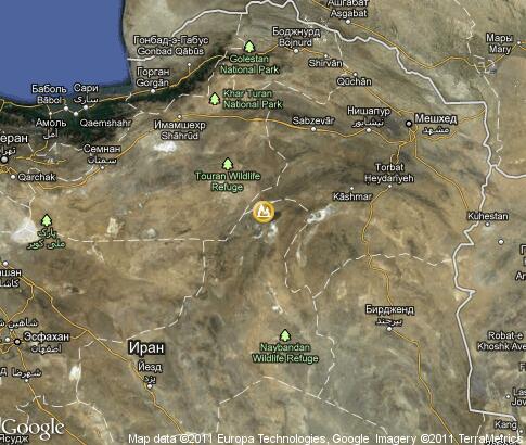 map: Iran, landscape