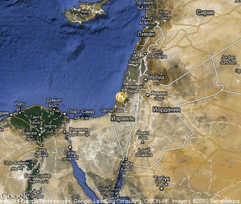 map: Israel, landscape