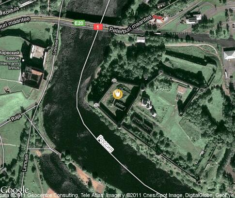map: Ivangorod fortress