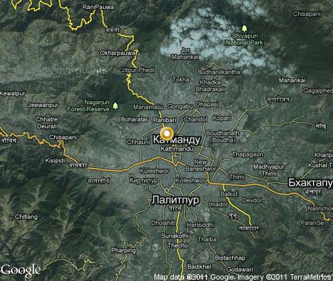 map: Kathmandu