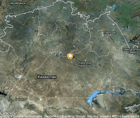 map: Kazakhstan, nature