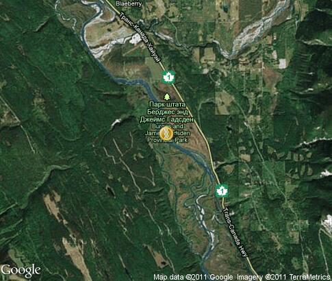 map: Kicking Horse River