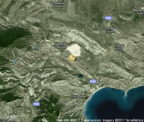 map: Klementiev Mountain