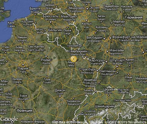 карта: Лотарингия