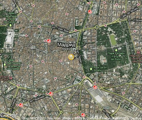 map: Madrid, architectonics